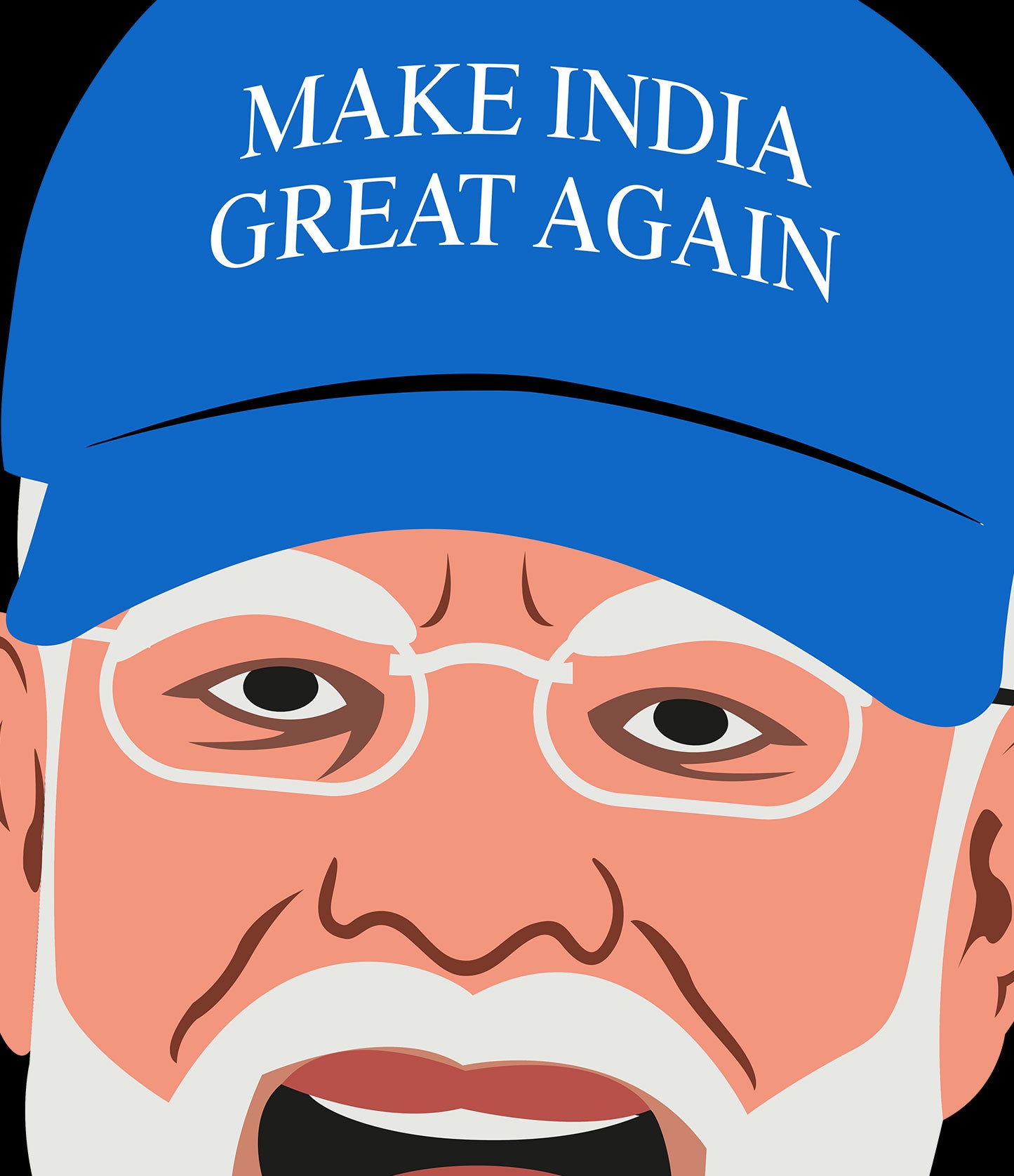 Narendra Modi India T-Shirt Black
