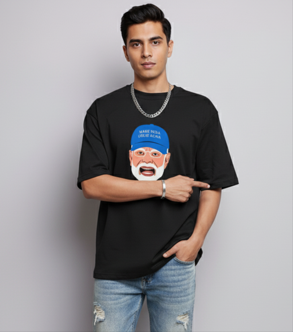 Narendra Modi India T-Shirt Black