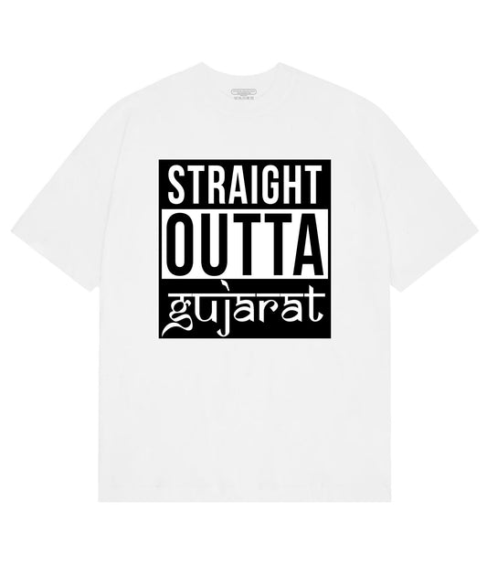 Straight Outta Gujarat T-Shirt White